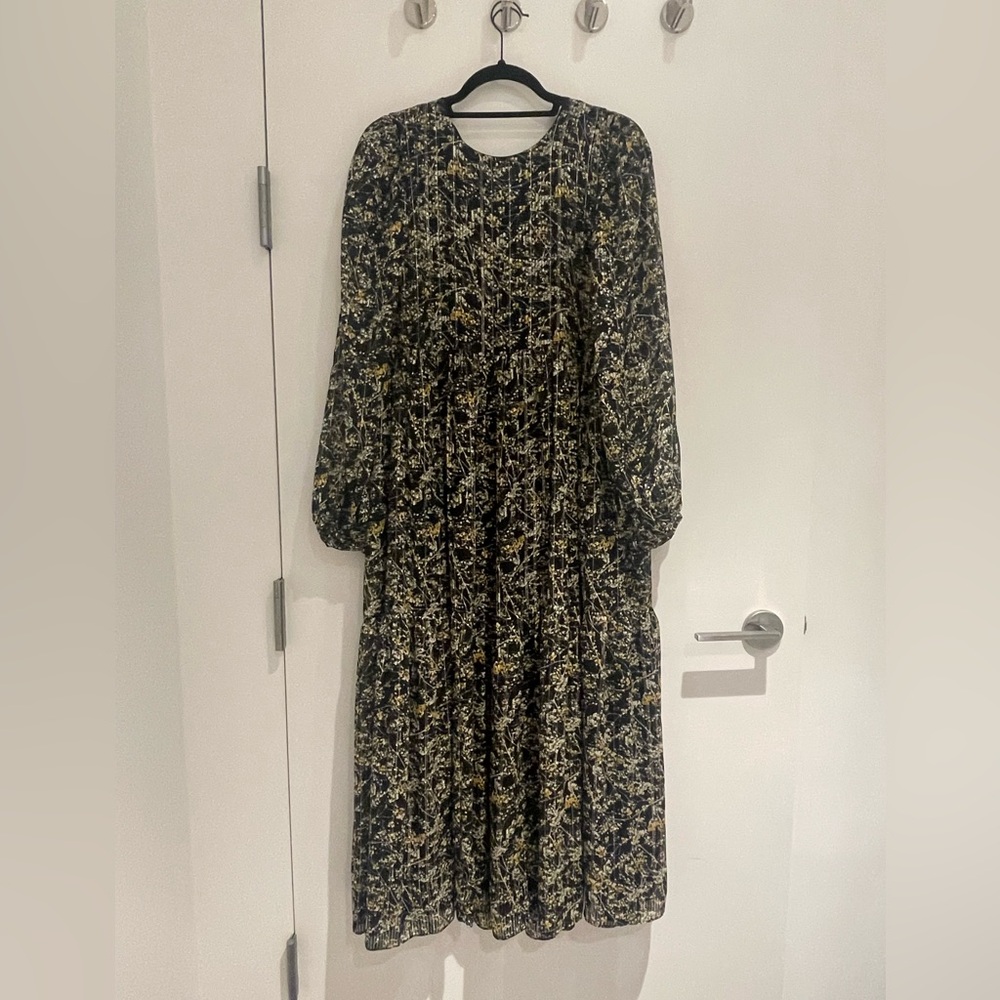 Zara long sleeved maxi dress